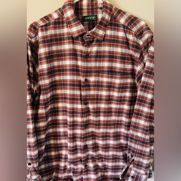 Orvis Other - Orvis Multicolored Luxury Cotton & Merino Men’s L Long Sleeve Button‎ Up Shirt